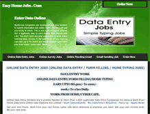 Tablet Screenshot of eazyhomejobs.com